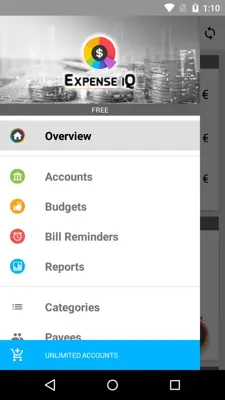 Expense IQ Money Manager android App screenshot 1